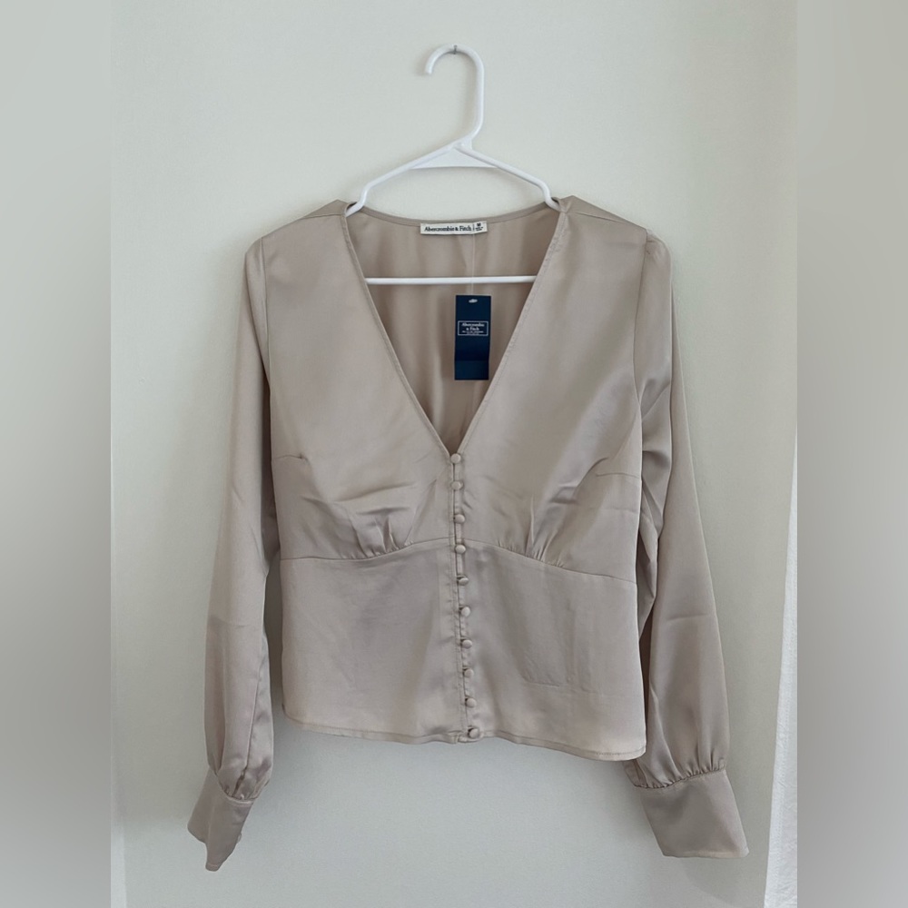 Abercrombie satin blouse